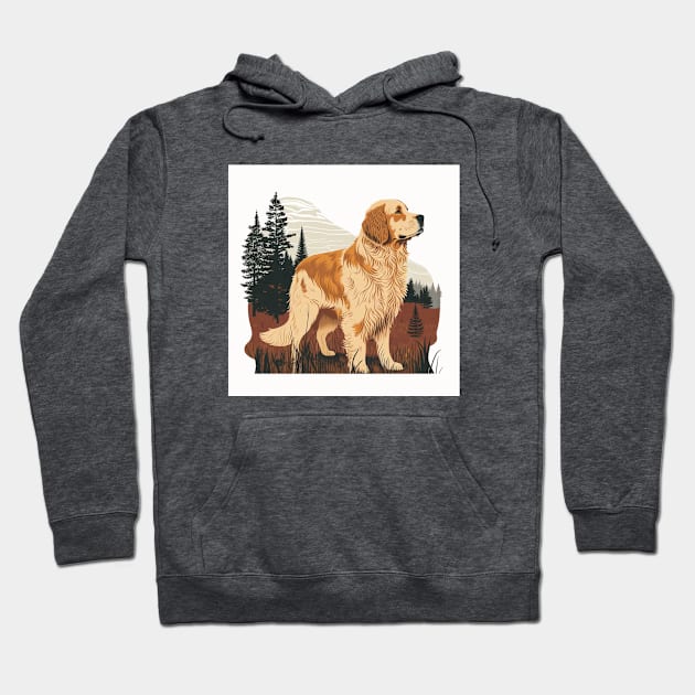 Golden Retriever in Autumn Hoodie by Star Scrunch